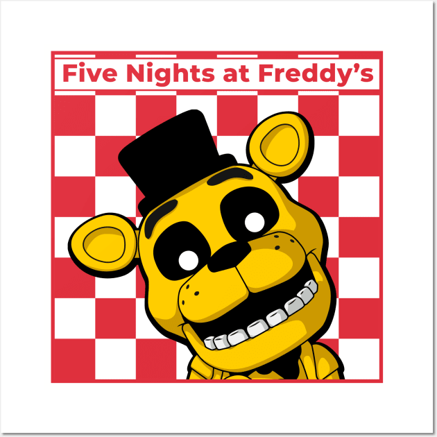 Golden Freddy Wall Art by Vault Emporium